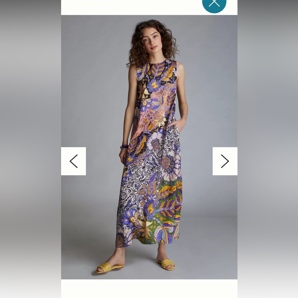 Anthropologie Alanna paisley  midi dress